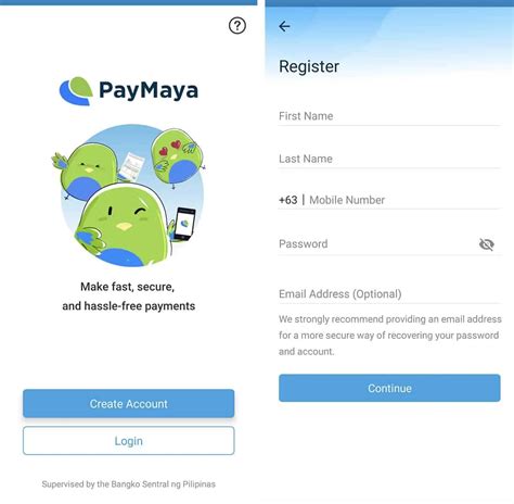 paymaya app|Create an Account .
